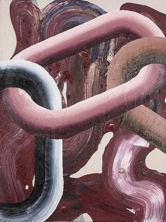 Makiko Harris, Ghost Links Plum, 2024