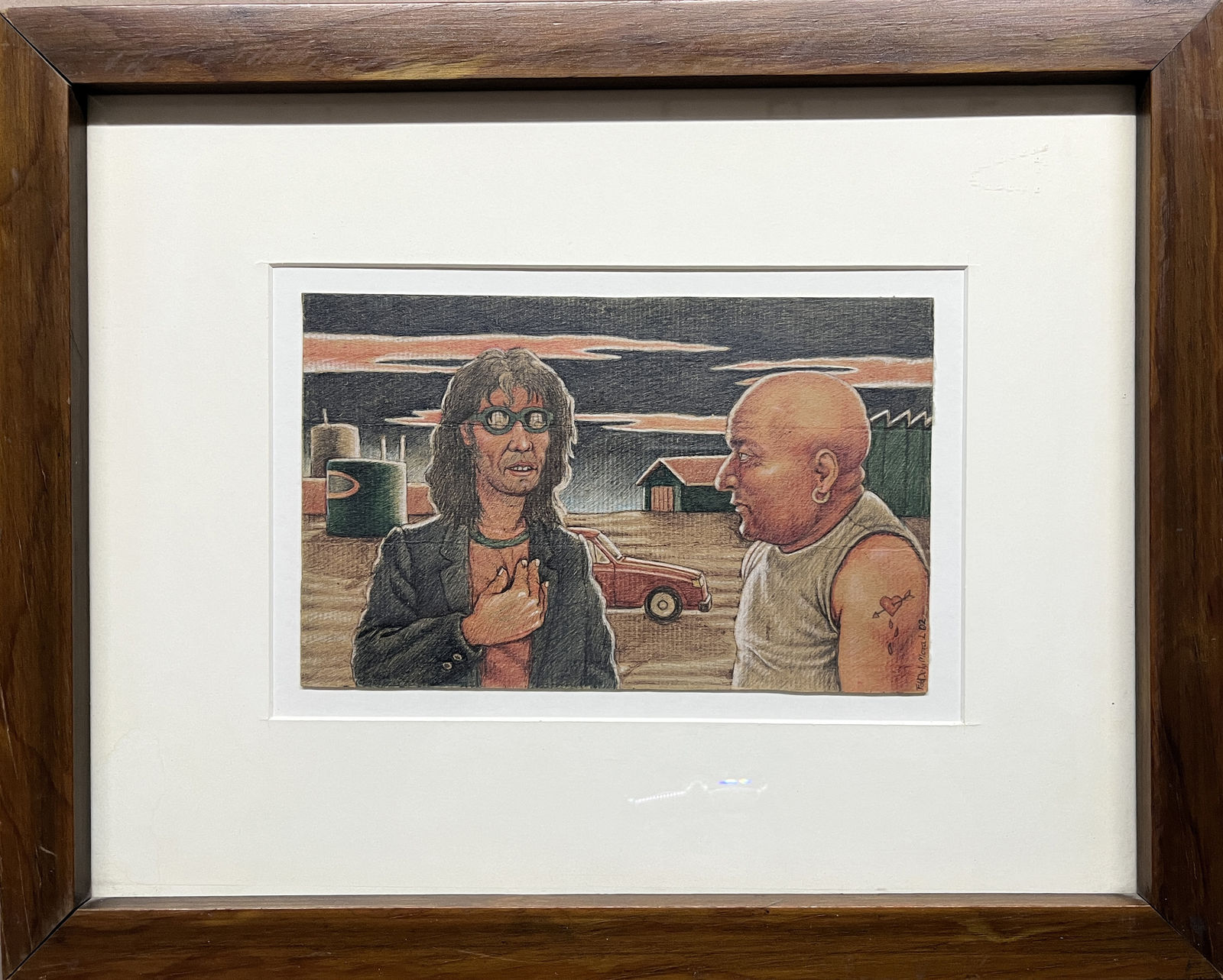 Fernando de la Mora, "Dos personajes", 2002