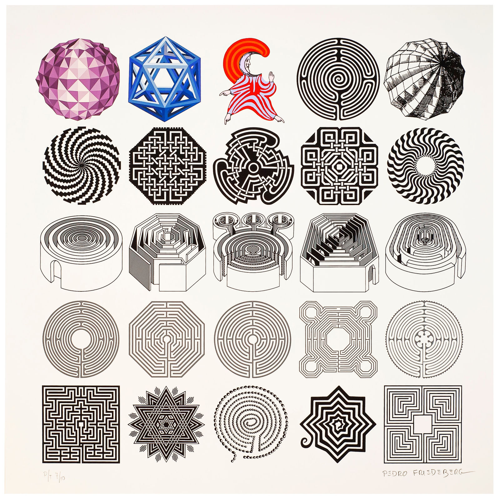 Pedro Friedeberg, "Traductor de laberintos", 2019