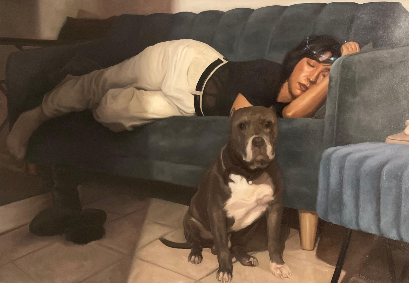 Ismael Martínez González, "La dama y el can / Ariadna dedica su sueño a Dionisio", 2026