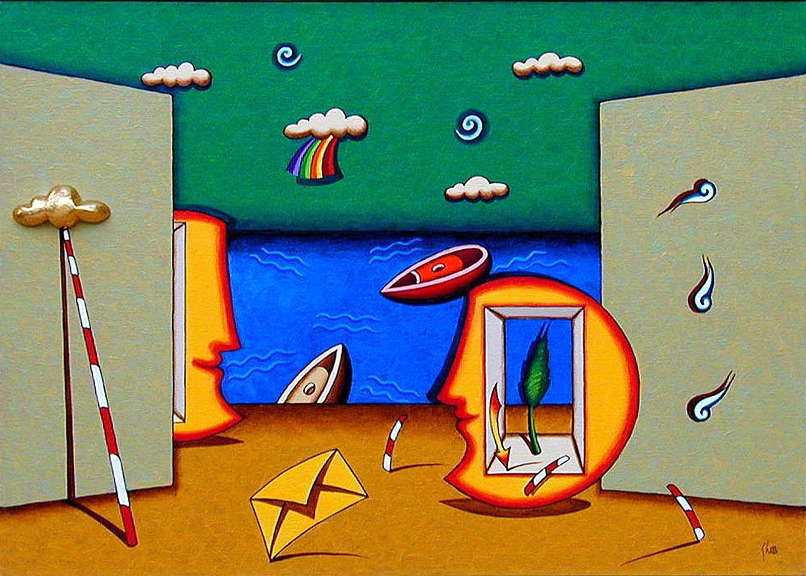 GIULIANO GHELLI, Teatro sereno della notte / Peaceful theatre of the night