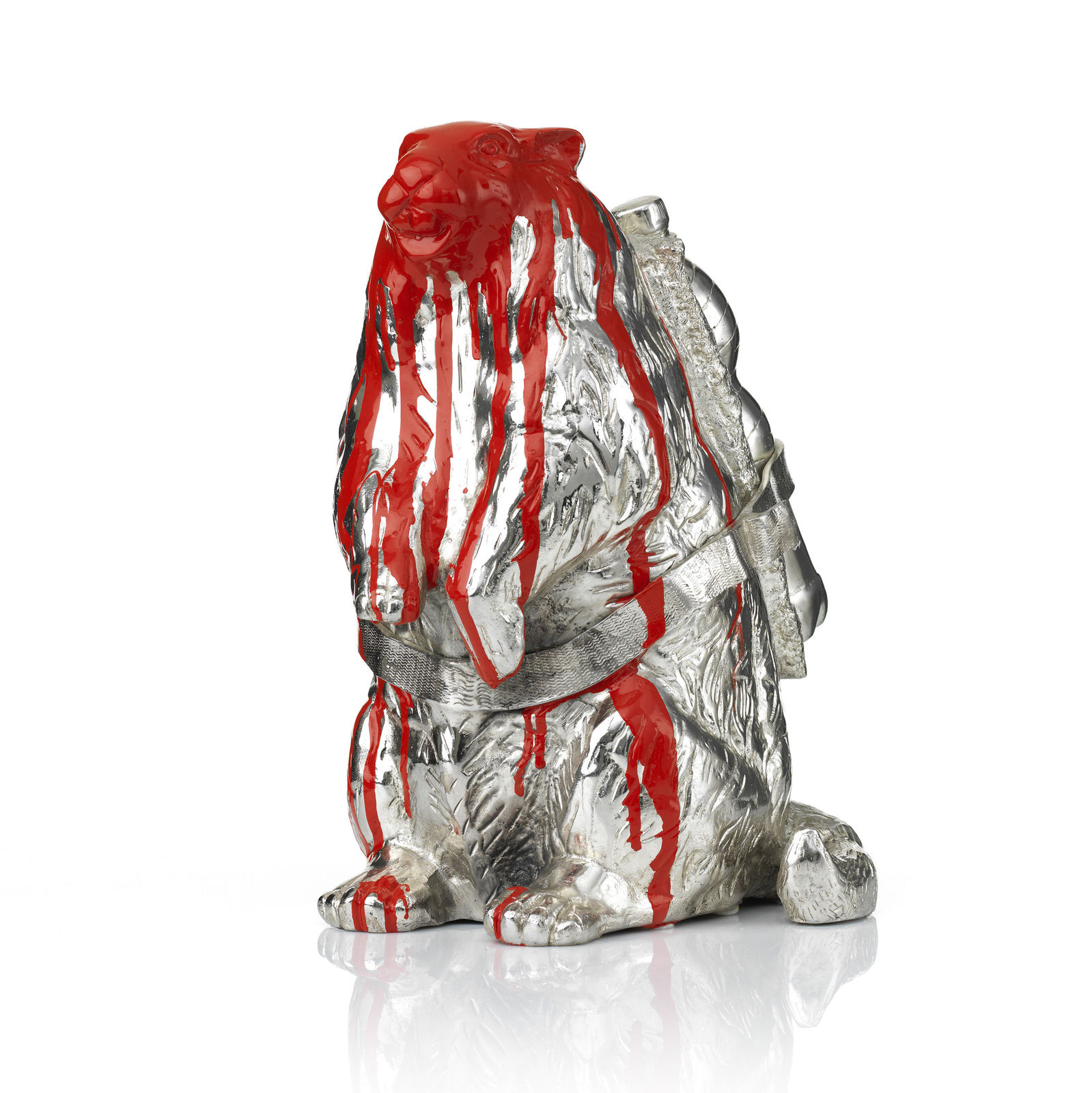 William Sweetlove, Cloned Marmot with pet bottle (red), 2011