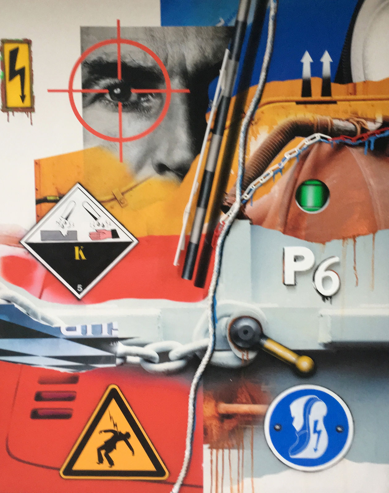 Peter Klasen, WHITE SPACE N°1 - CIBLE - ELECTRIFIED FLOOR - P6, 2019