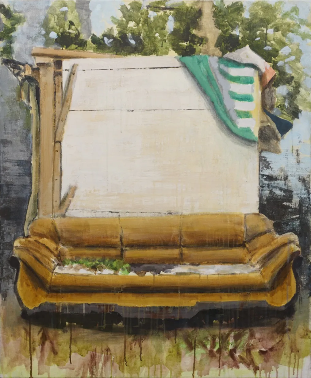 Omar Fakhoury, Sofa Resting on a Room , 2021-2022