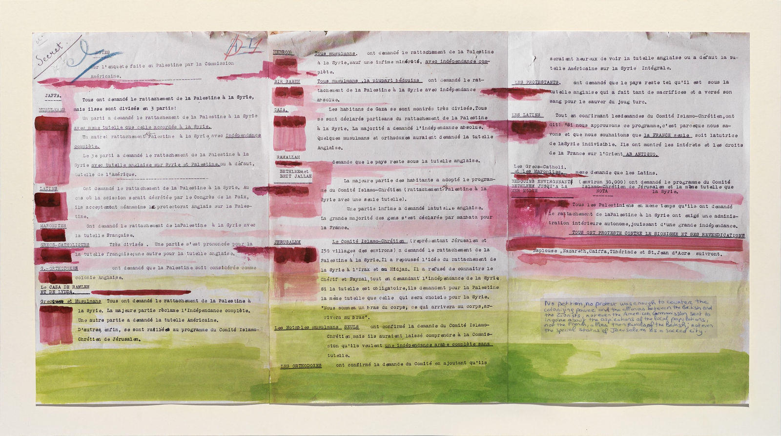 Lamia Joreige, Uncertain Times - Fate of Palestine 5, 2022