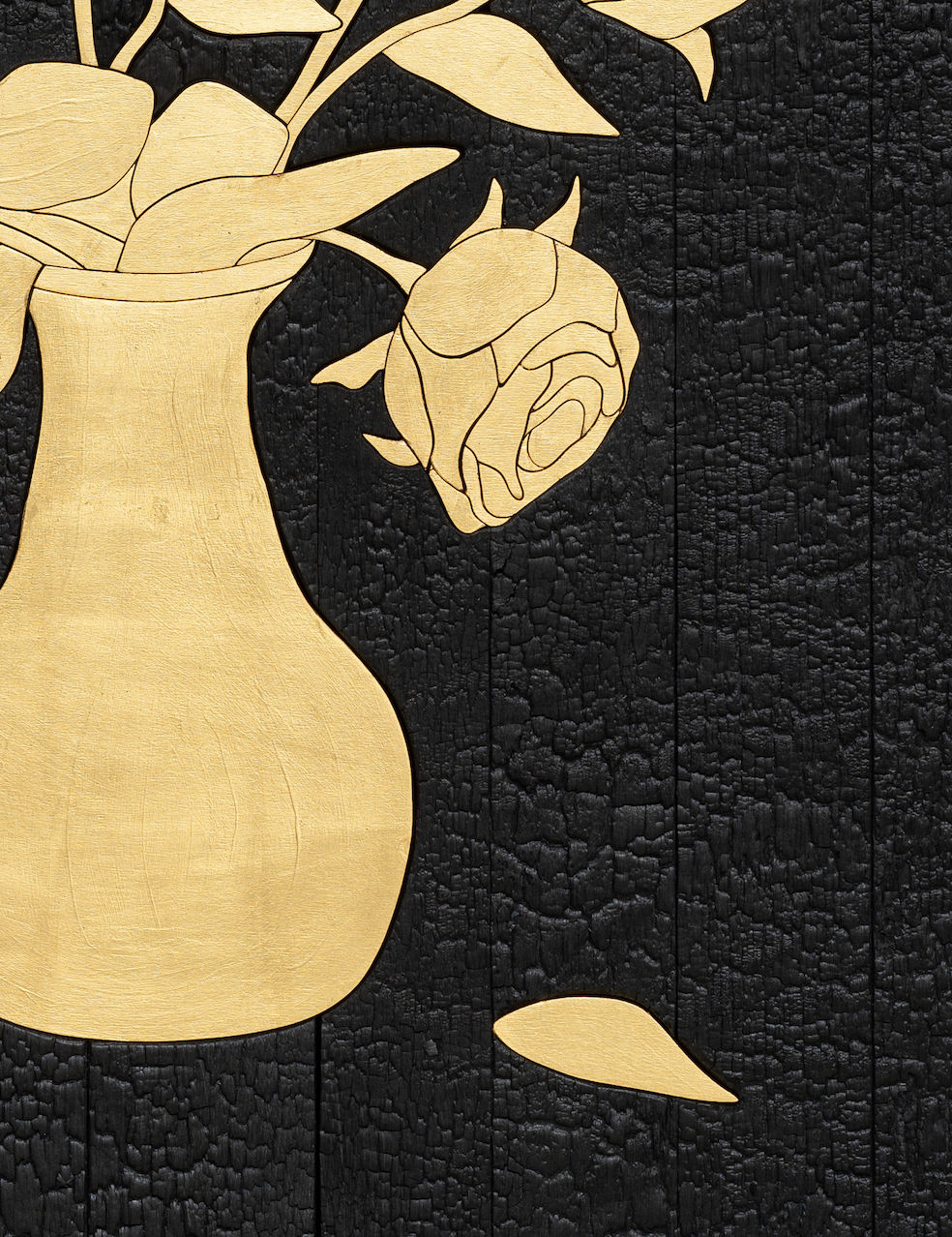 Laurent Pernot, Les rêves noirs – Golden flowers, 2025