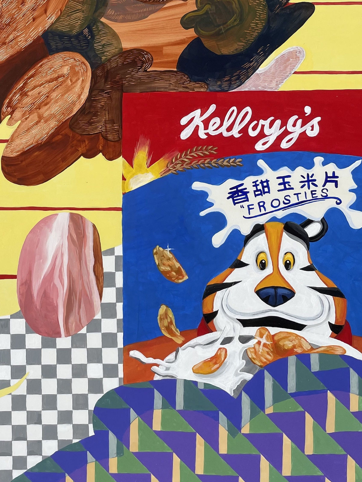 Ziping Wang, Seating on two sides of banquette, 2021