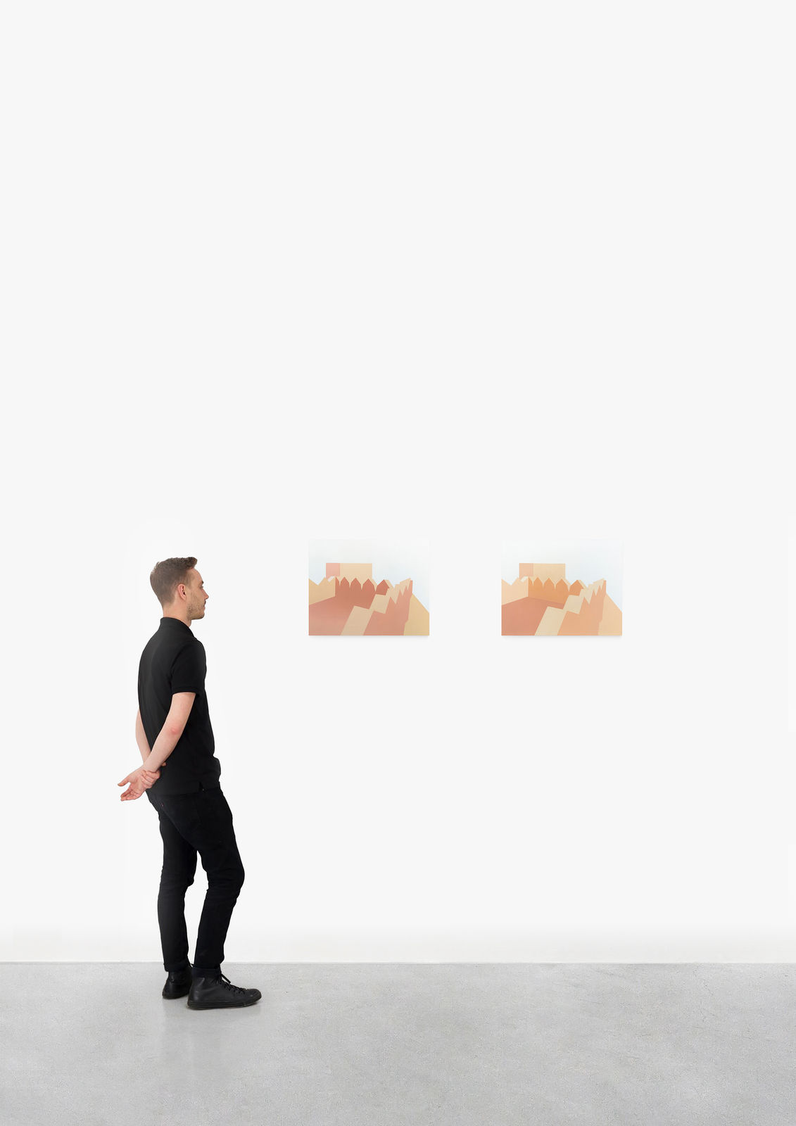 Manuel Stehli, Untitled (Fortress I, Fortress II), 2019