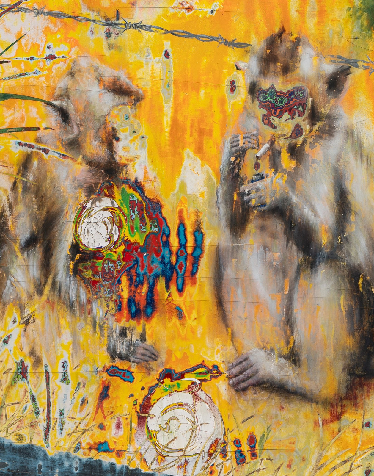 Dennis Miranda Zamorano, A negotiation is a meeting (stealing bananas), 2023