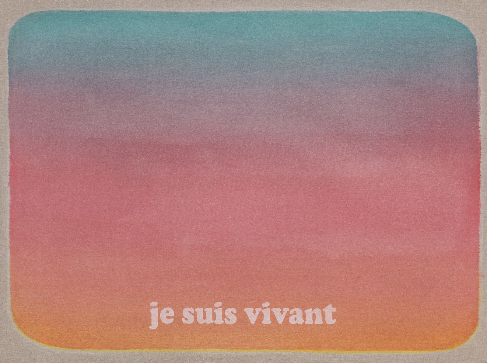 Laurent Pernot, Je suis vivant (I am alive), 2017
