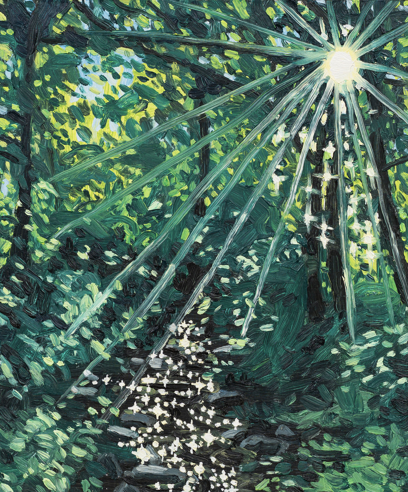 Claudia Keep, June 3rd, 8:32 AM, Walking Along the Creek, 2024