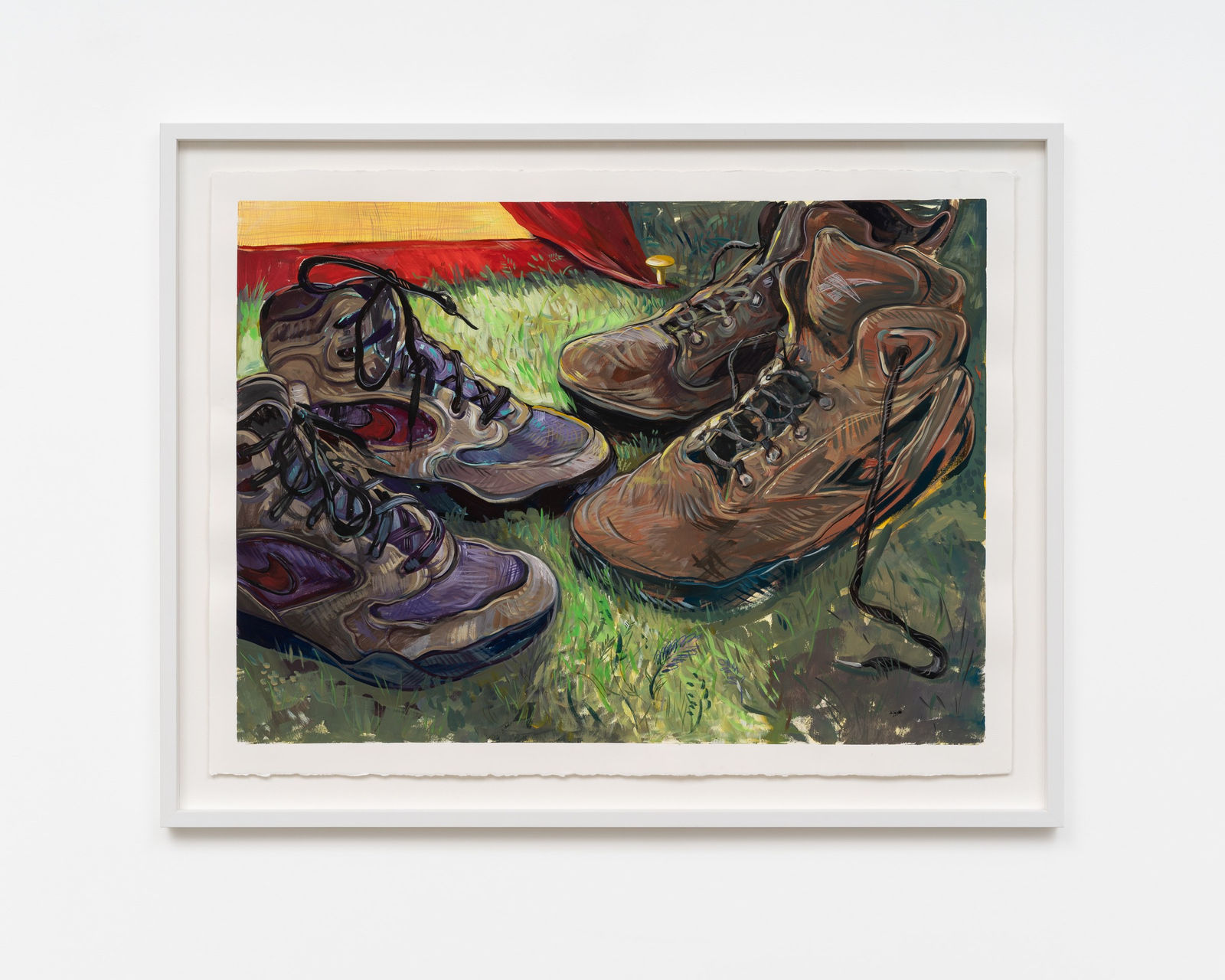 Rebecca Ness, Drying outside the tent , 2021