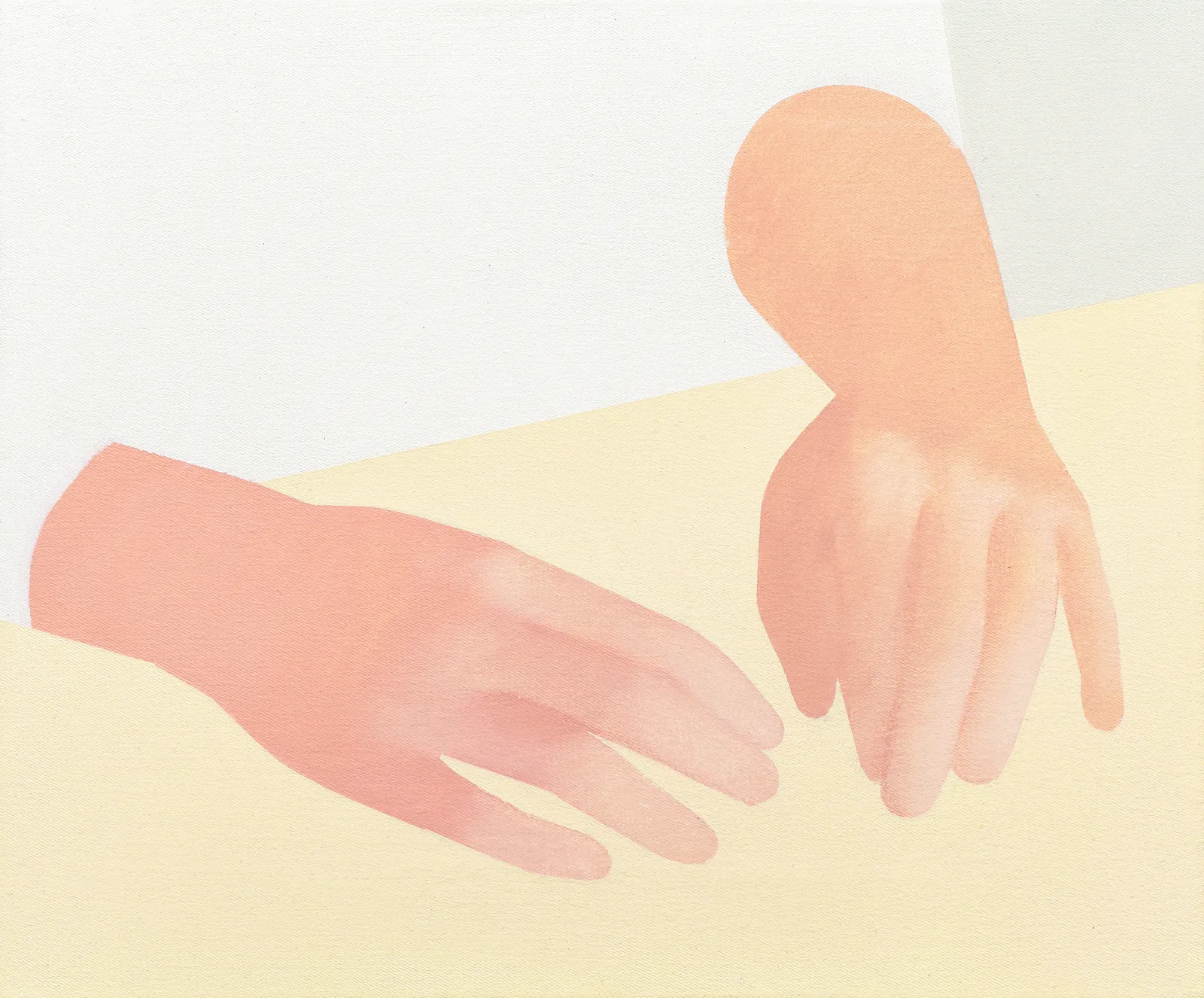 Manuel Stehli, Untitled (Pair of Hands 4), 2021