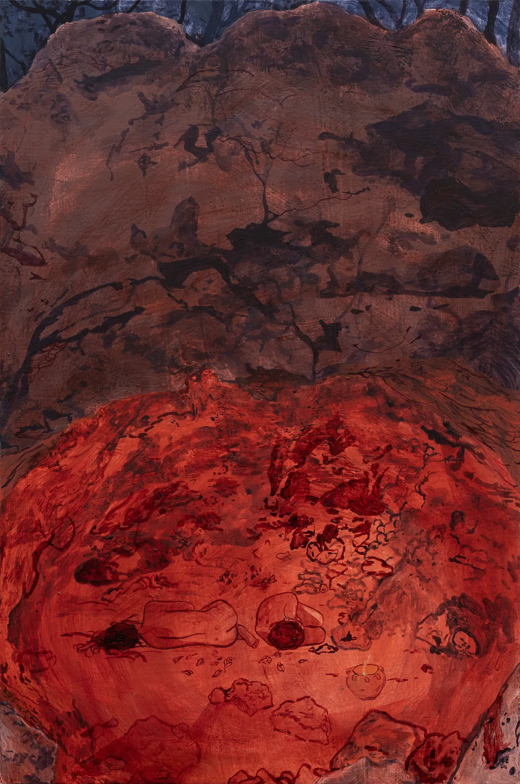 Dianna Settles, Awaiting the madder and crocus, 2024