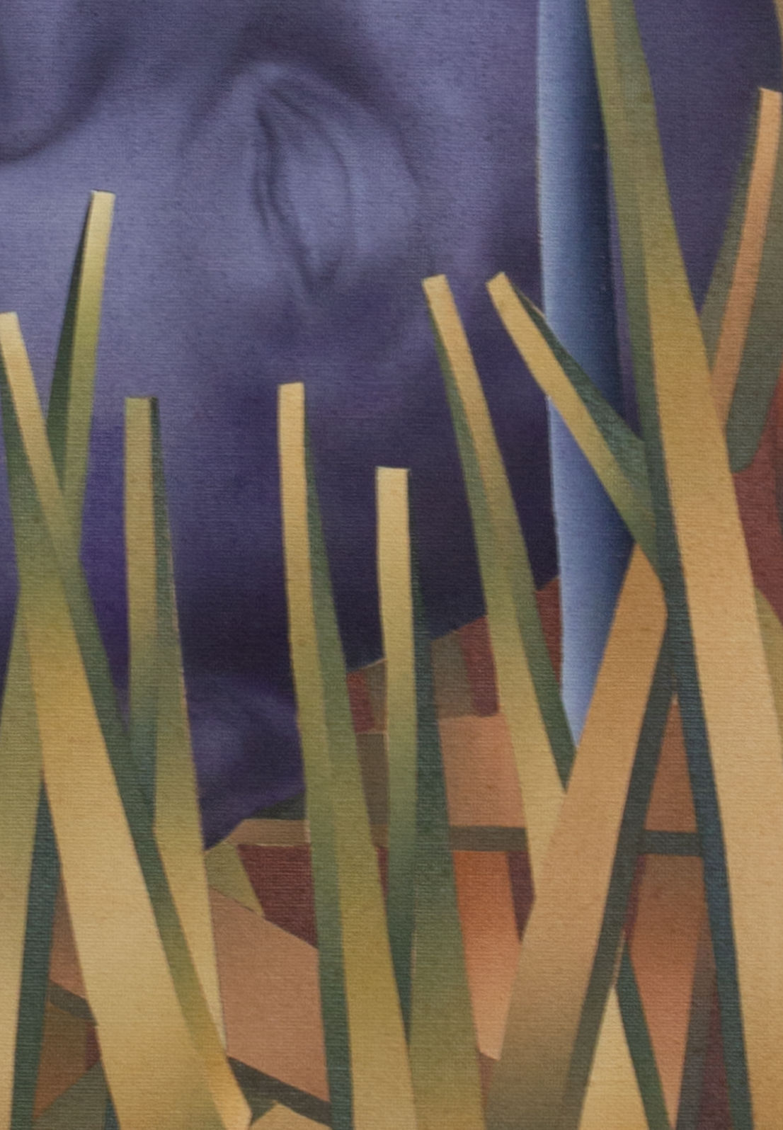 László von Dohnányi, A black cat in a green chair, 2022