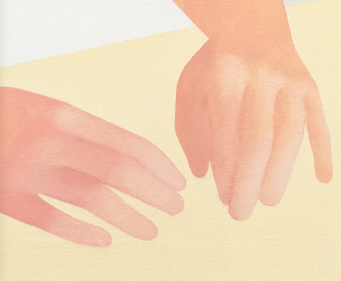 Manuel Stehli, Untitled (Pair of Hands 4), 2021