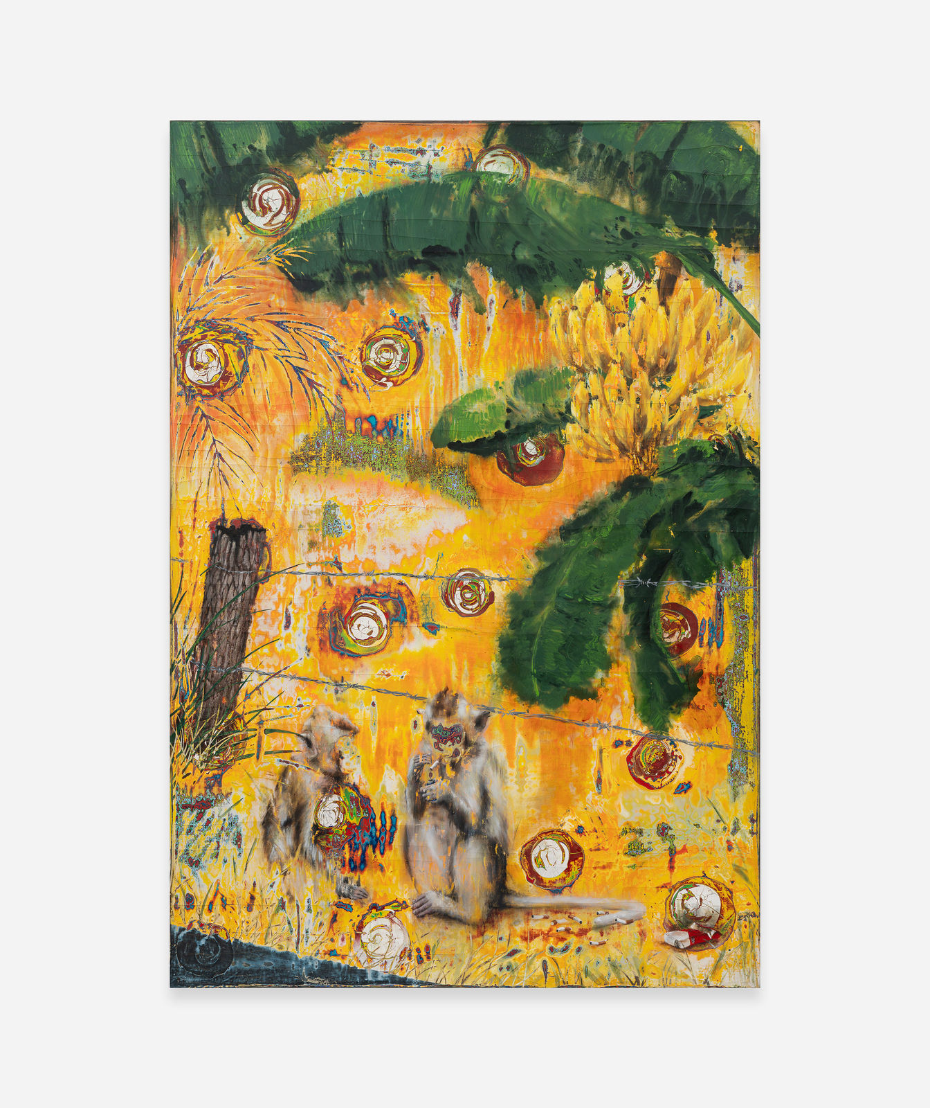 Dennis Miranda Zamorano, A negotiation is a meeting (stealing bananas), 2023