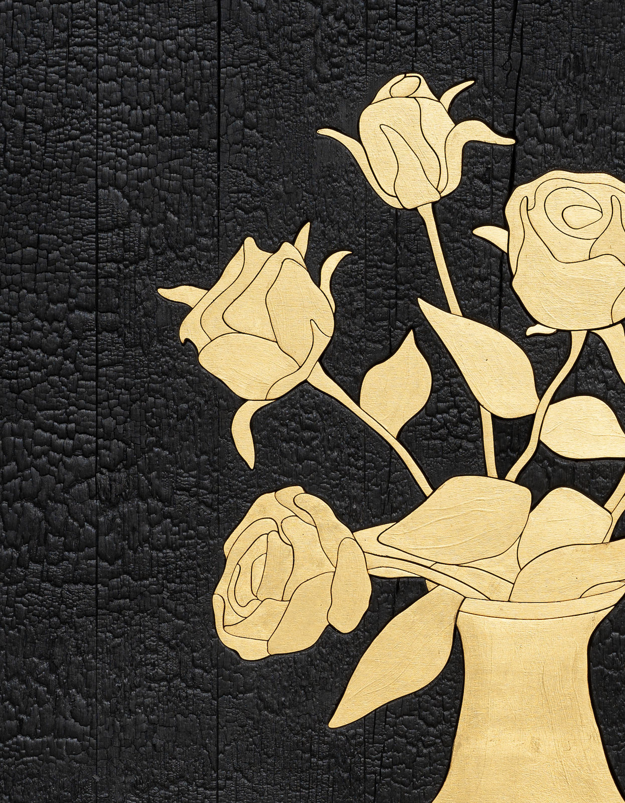 Laurent Pernot, Les rêves noirs – Golden flowers, 2025