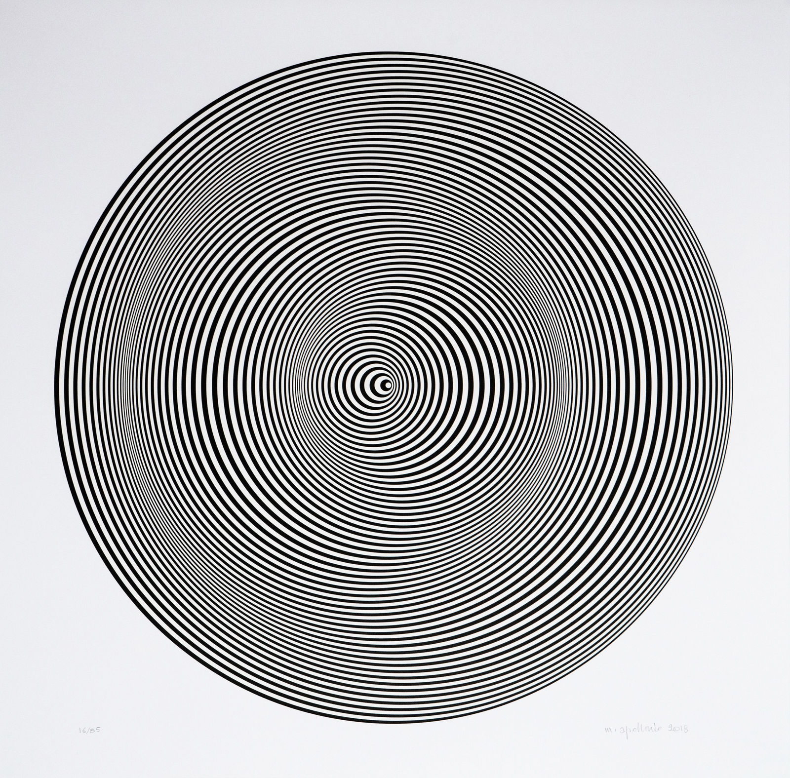 Marina Apollonio, Sin título 3, 2018