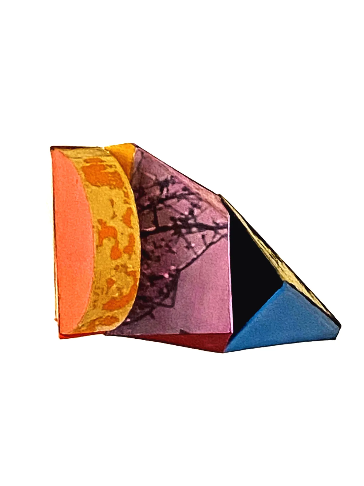 colorful abstract wall sculpture