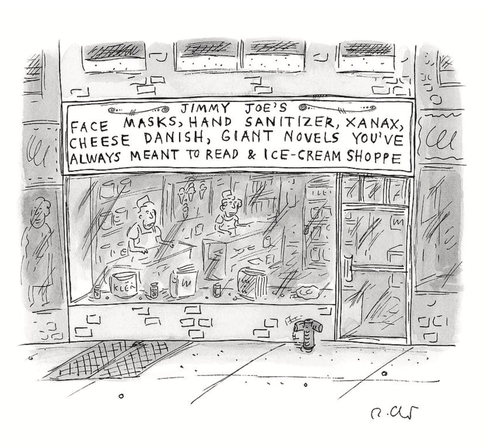 Roz Chast, Jimmy Joe's, 2020 March 23