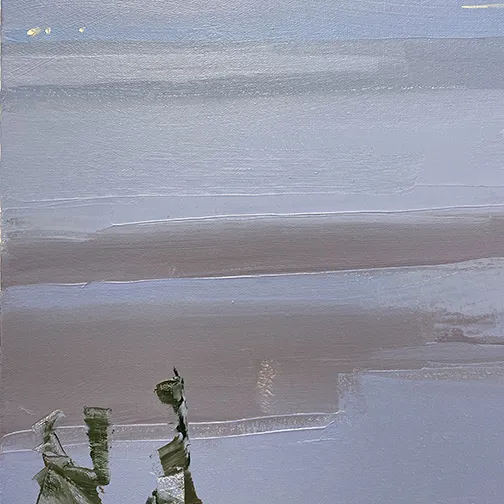 Detail shot of painting