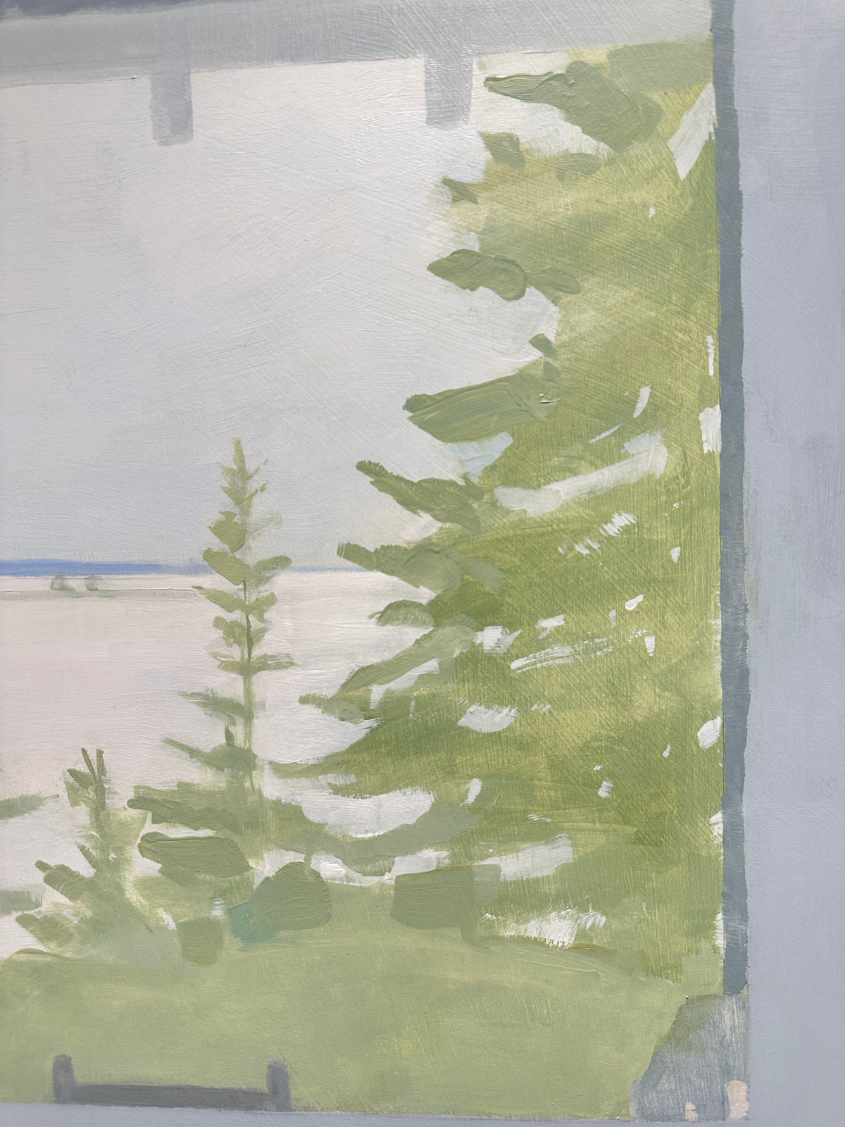 Sara MacCulloch, Front porch at the Big House, 2023