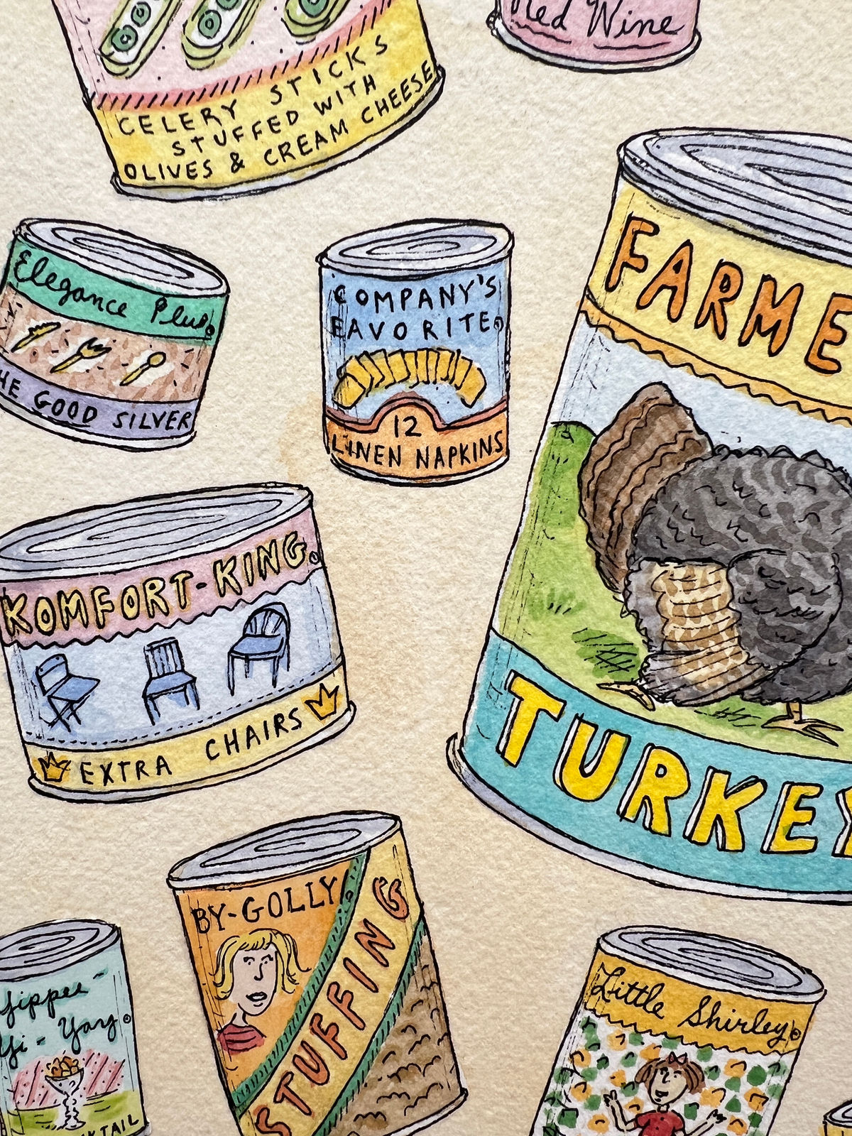 Roz Chast, Thanksgiving Cover , 1991, Dec. 2