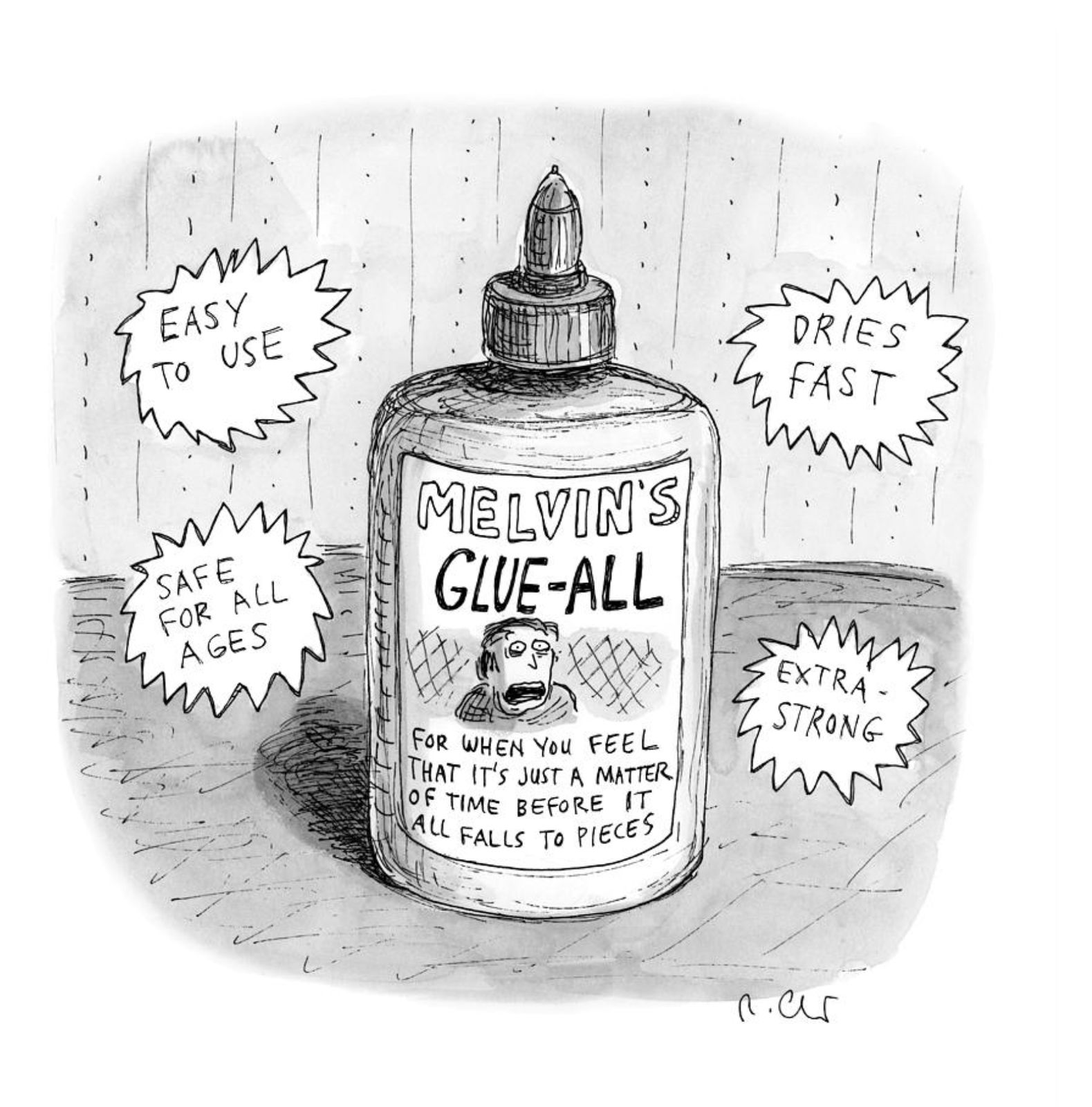 Roz Chast, Melvin's Glue-All, 2020 July 27