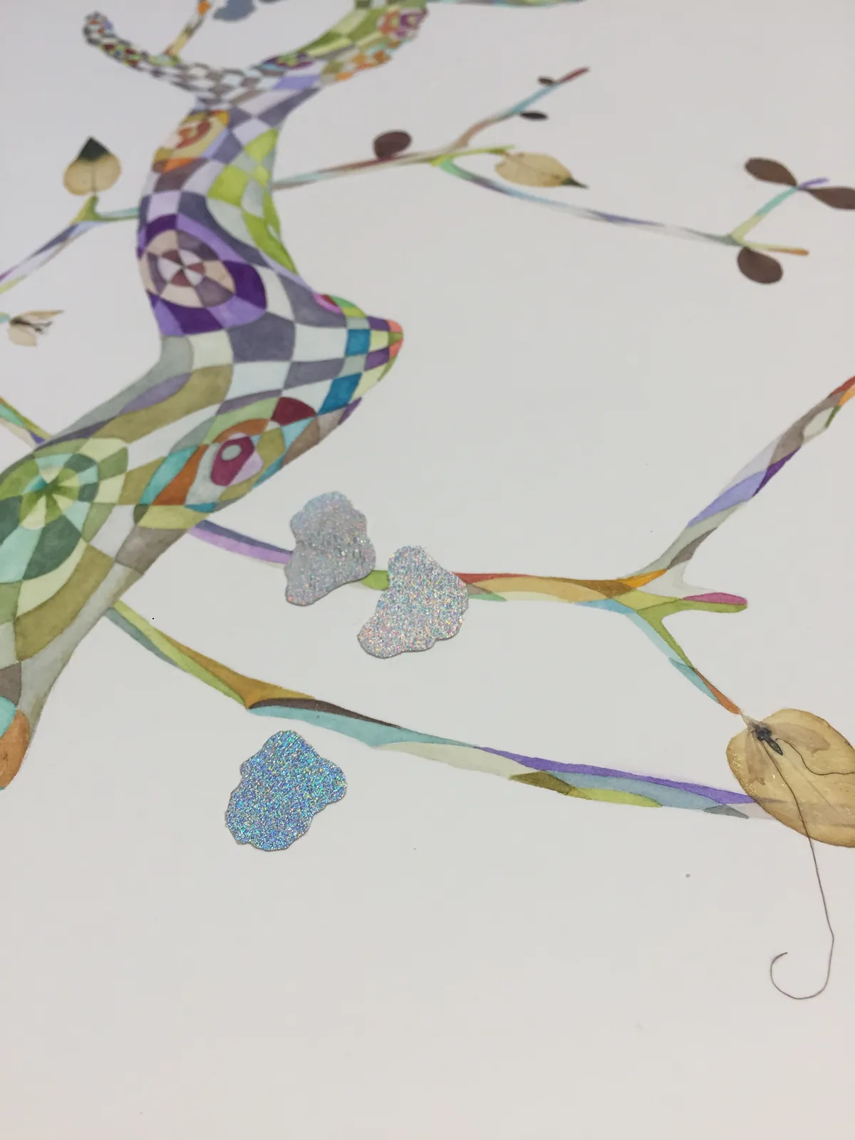 Marilla Palmer, The Rimpa Plum Trees, 2016