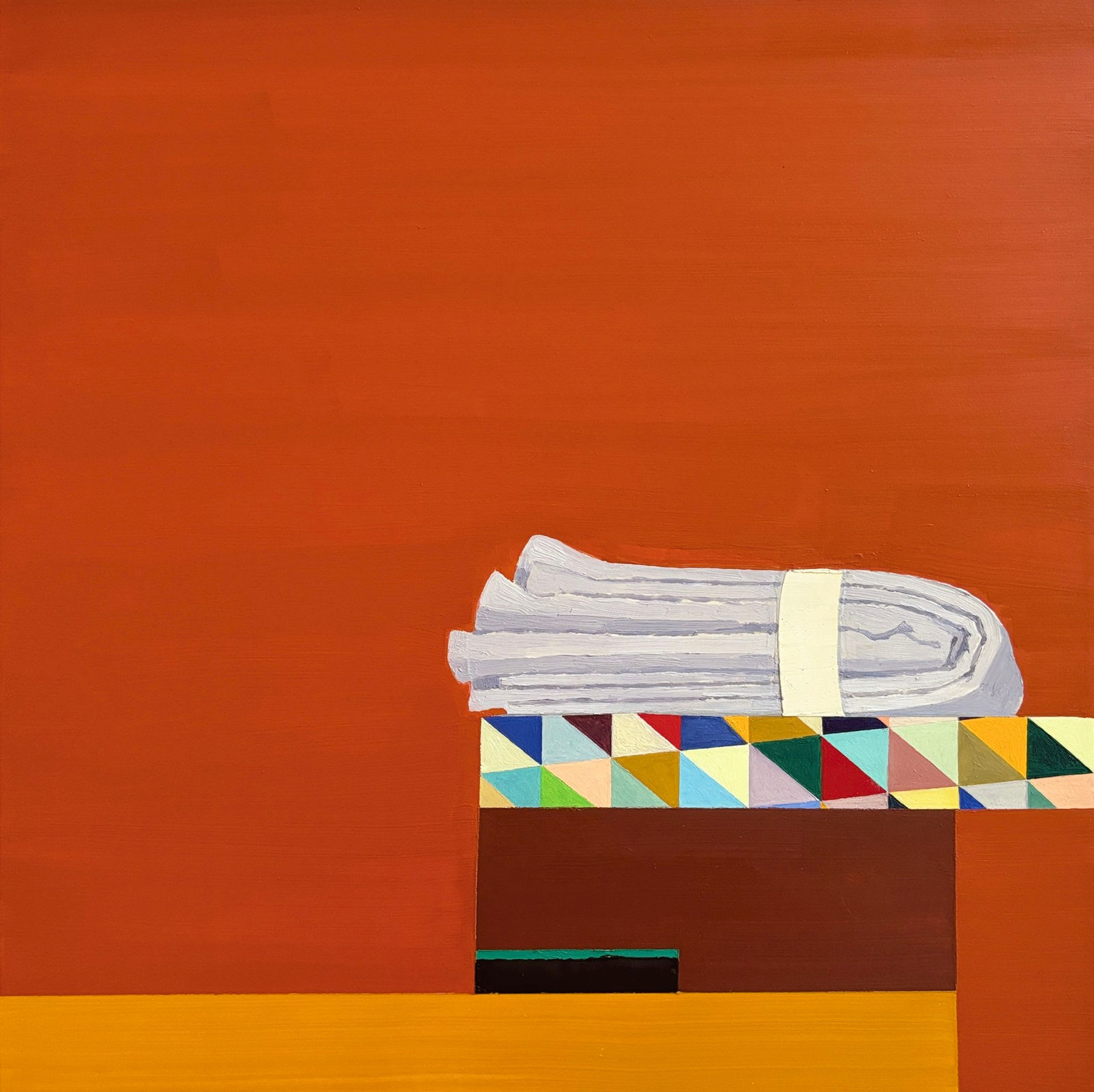 Sydney Licht, Still Life With Folded Cloth, 2024