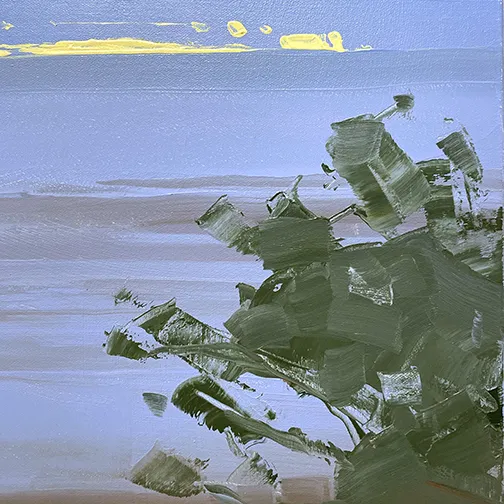 Detail shot of painting