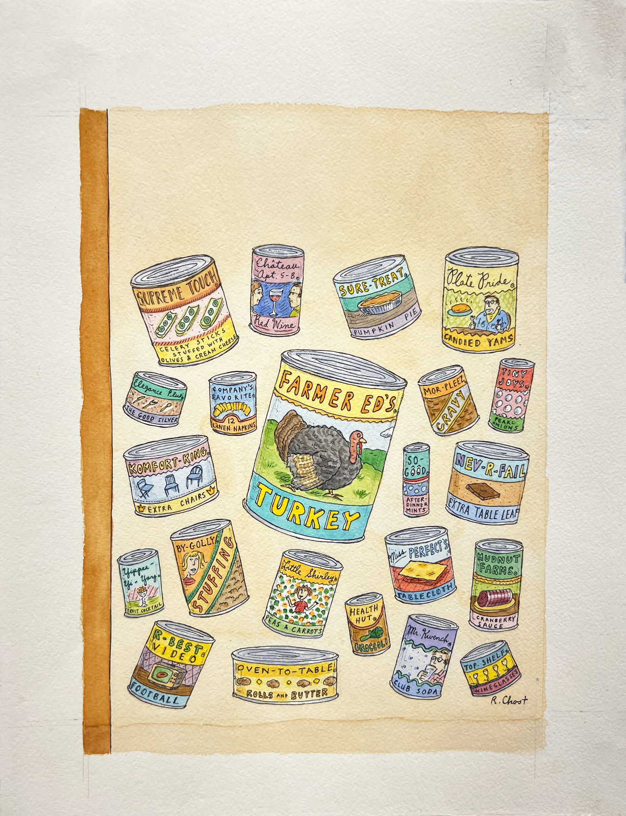 Roz Chast, Thanksgiving Cover , 1991, Dec. 2