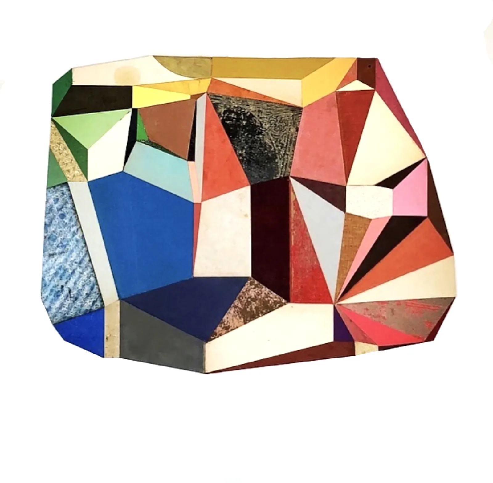 colorful abstract wall sculpture