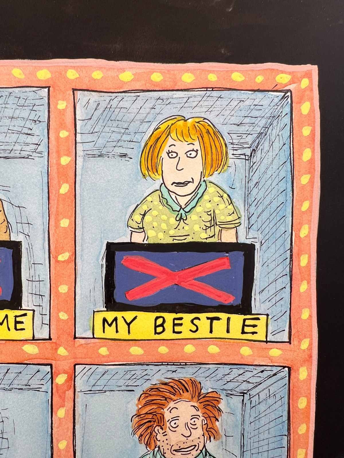 Roz Chast, Hollywood Squares Cover, 2025, Jan. 13