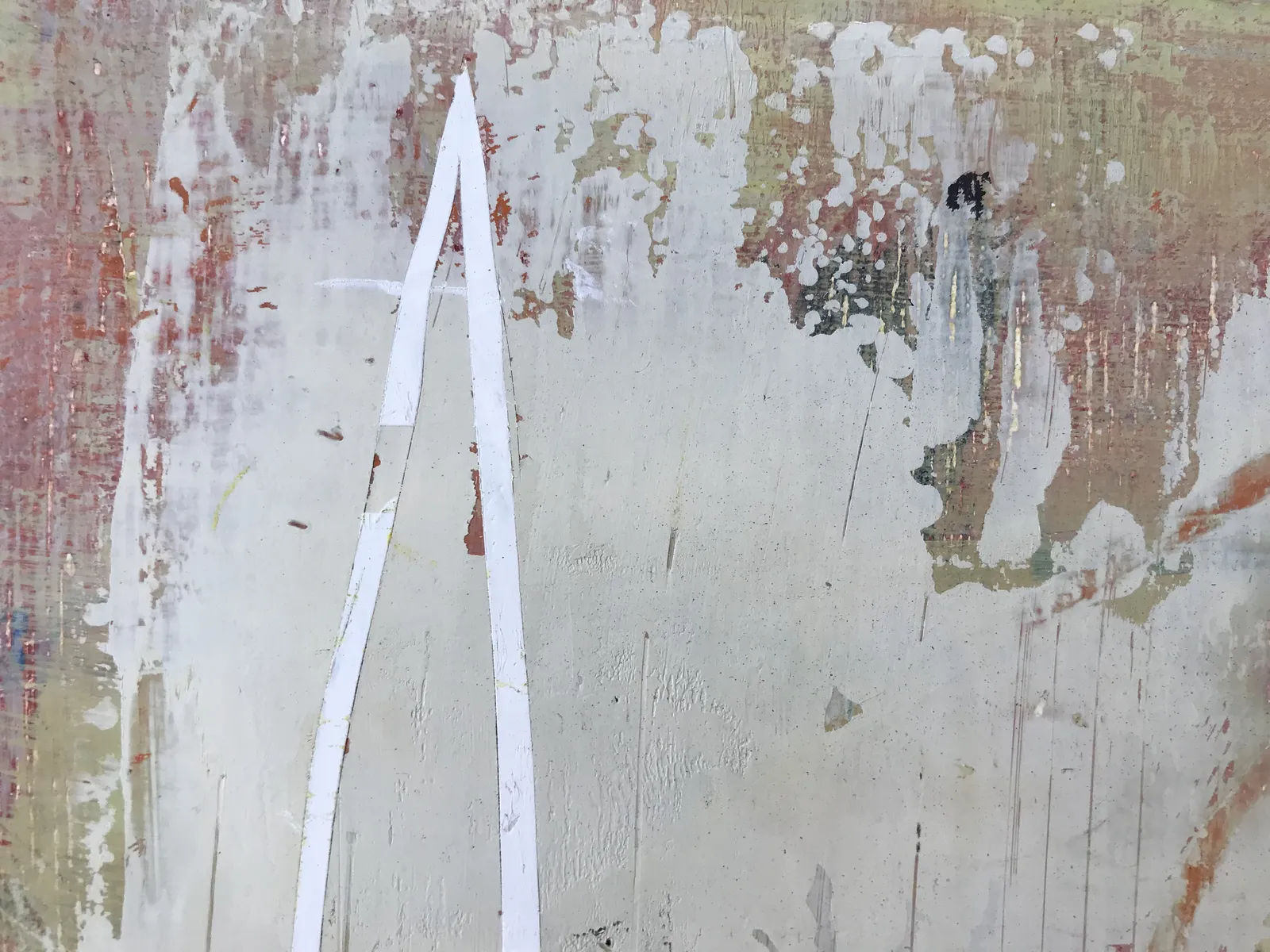 Mary Didoardo, White Loop on Tan, 2013