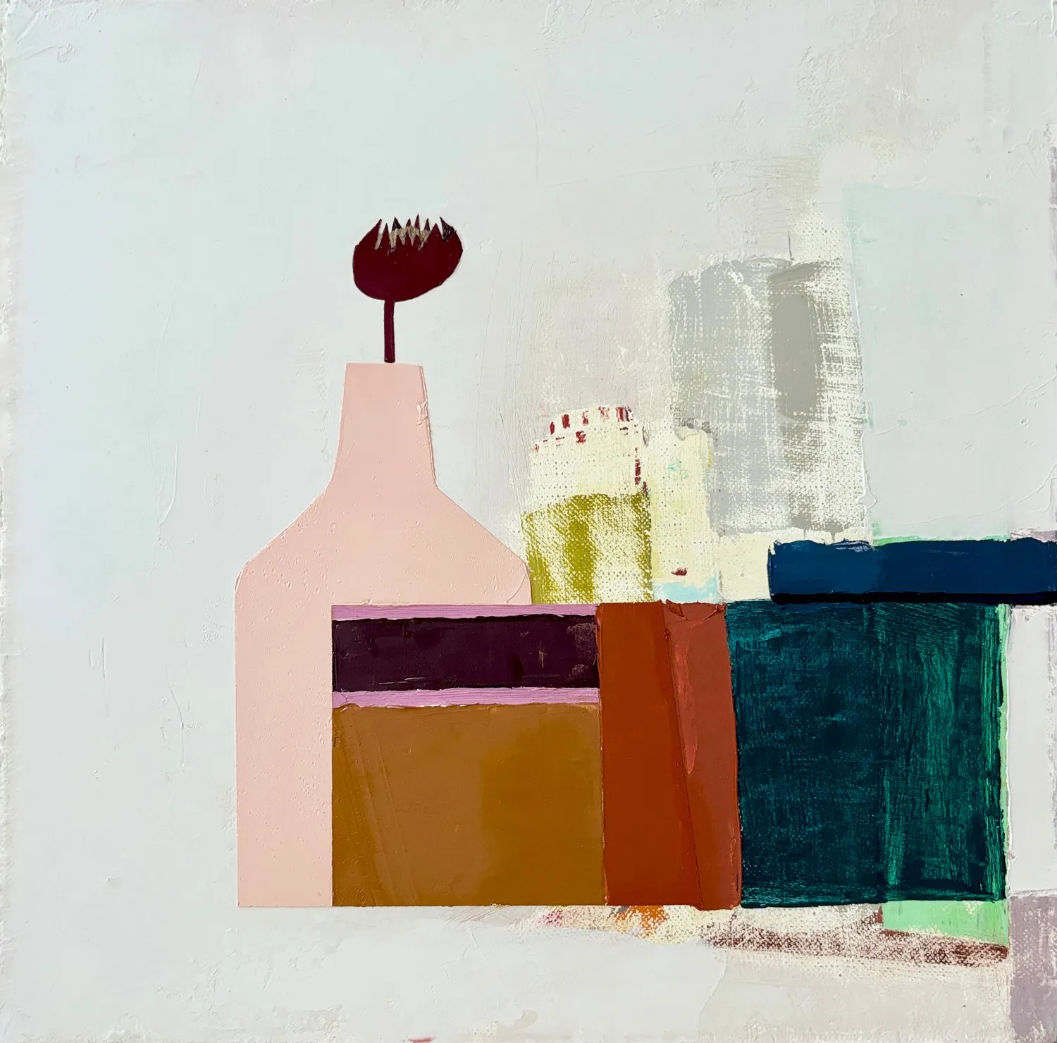 Sydney Licht, Still Life With Pink Vase, 2024