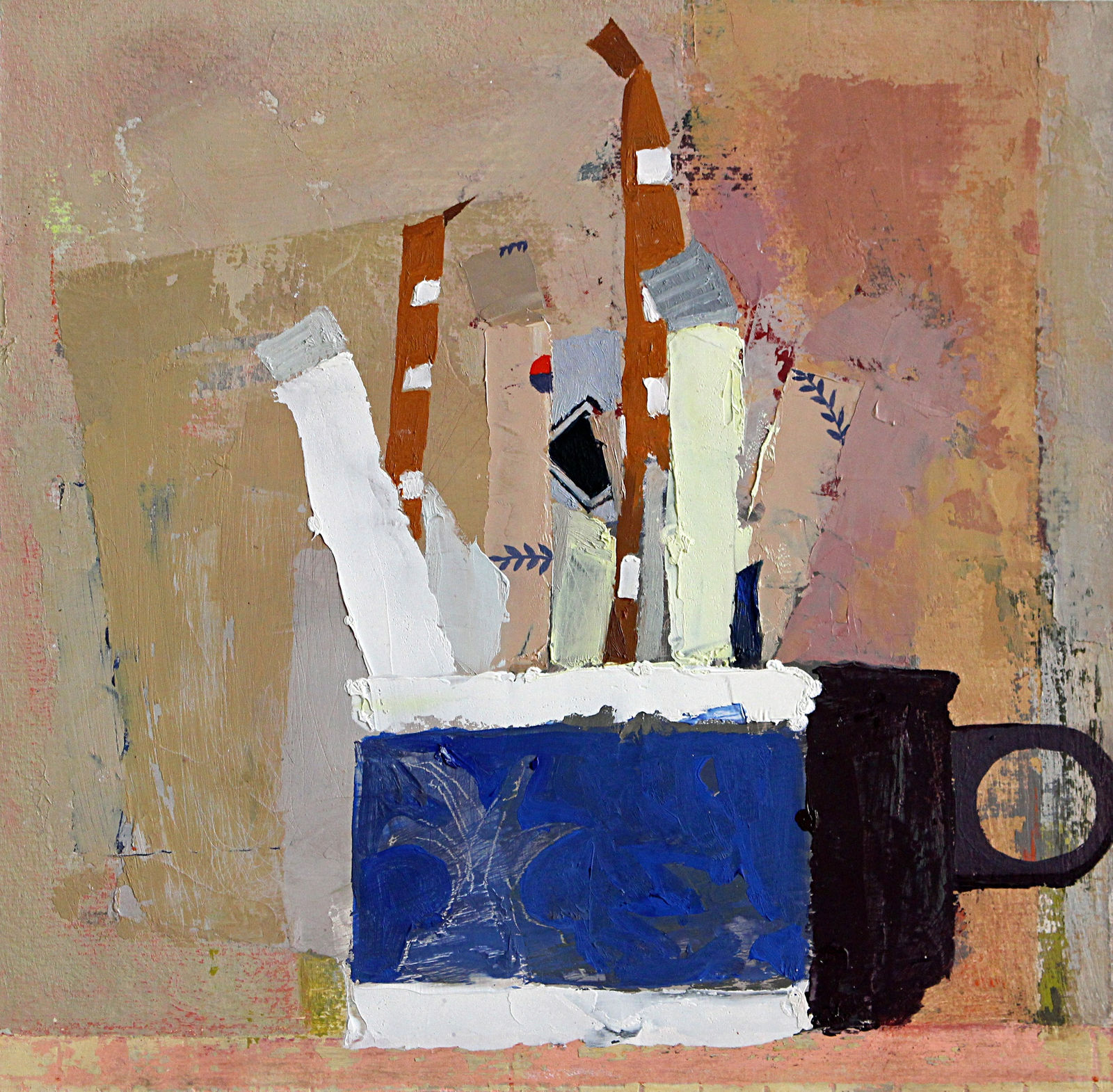 Sydney Licht, Still Life with Sugar Packets and Cup #2, 2015