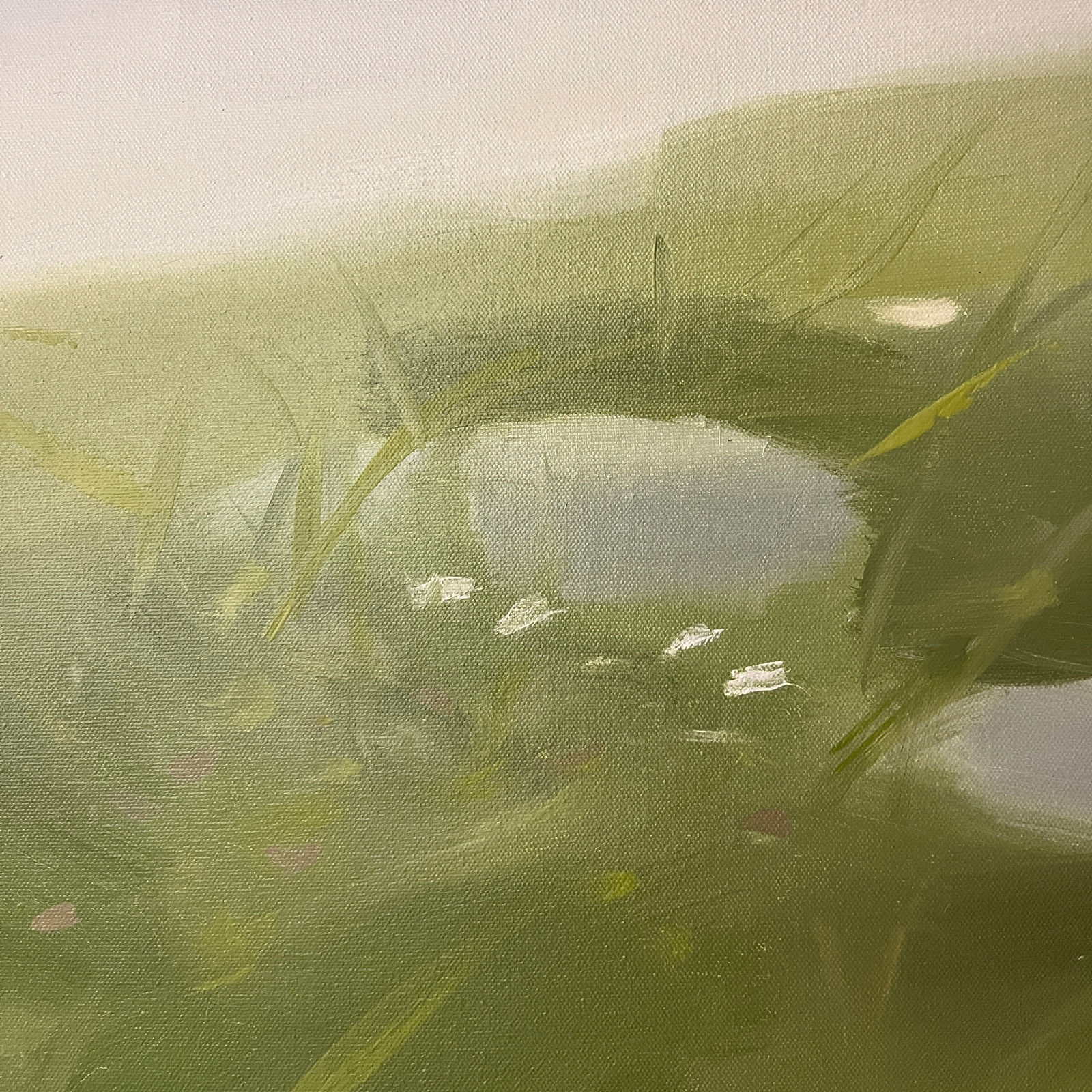 Sara MacCulloch, Rain and fog at Crystal Crescent, 2025