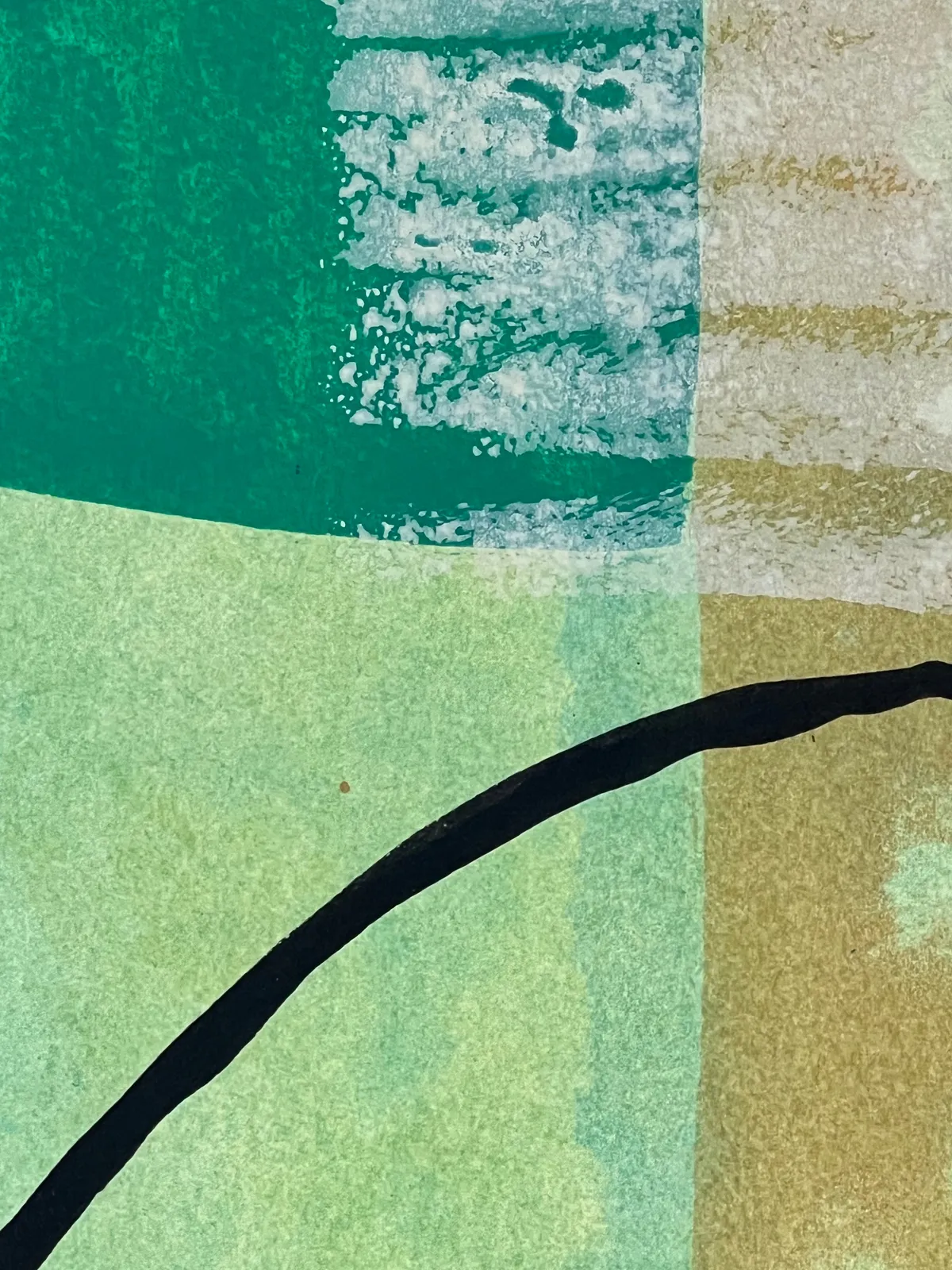 close up detail of an abstract painting.