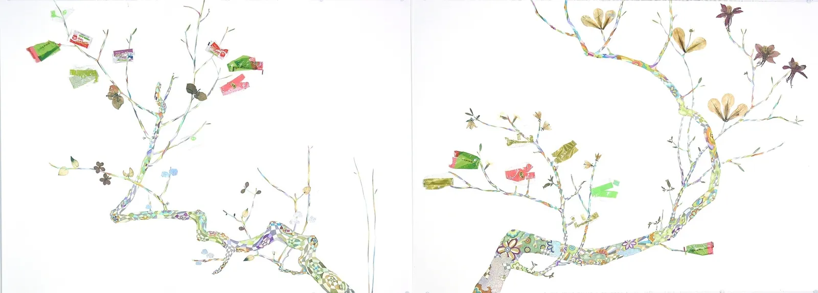 Marilla Palmer, The Rimpa Plum Trees, 2016