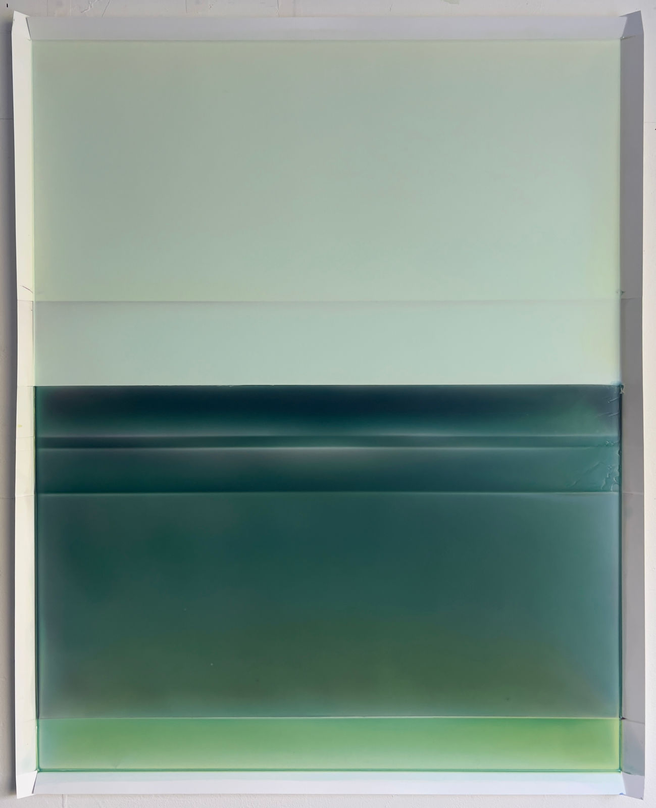 Susan English, Cascading Folds (with footer) No. 19, 2022