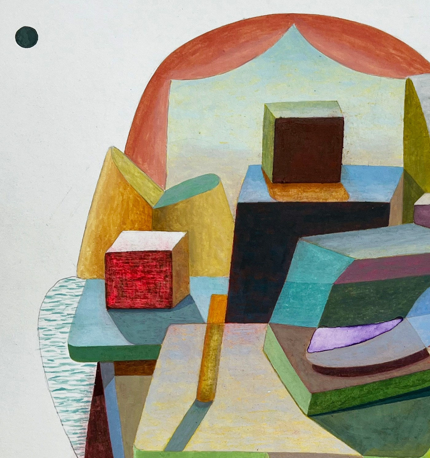 Meg Hitchcock, Of His Vast Almighty Head, 2022