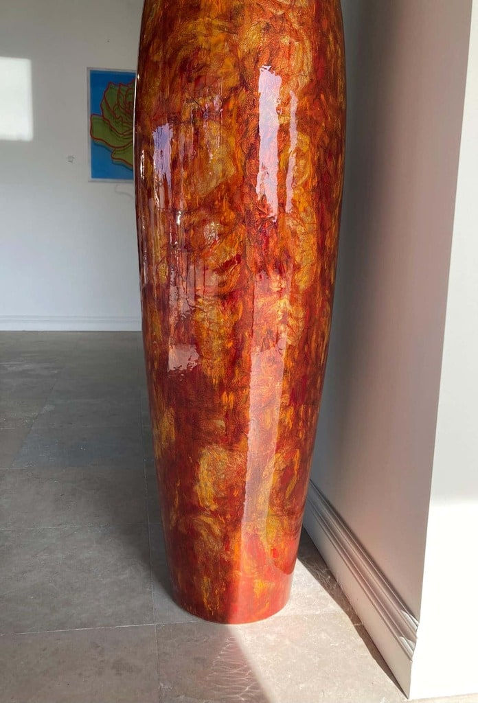 Tommy Zen, Flute Contemporaine Estrusque, Orange, 2016