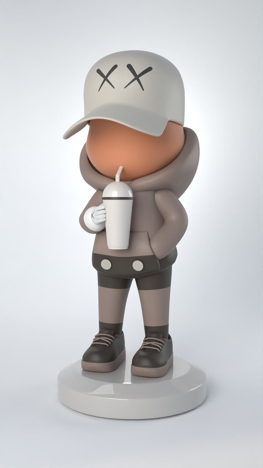 Leo et Steph, Kidcup Sculpture - KAWS - Special Order, 2025