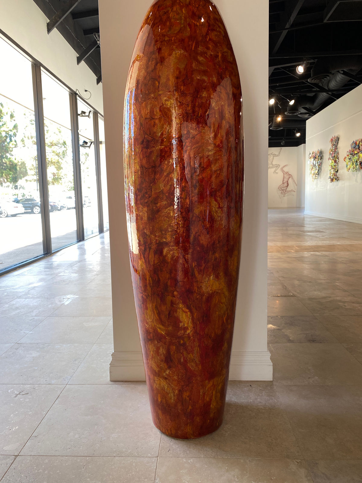 Tommy Zen, Flute Contemporaine Estrusque, Orange, 2016