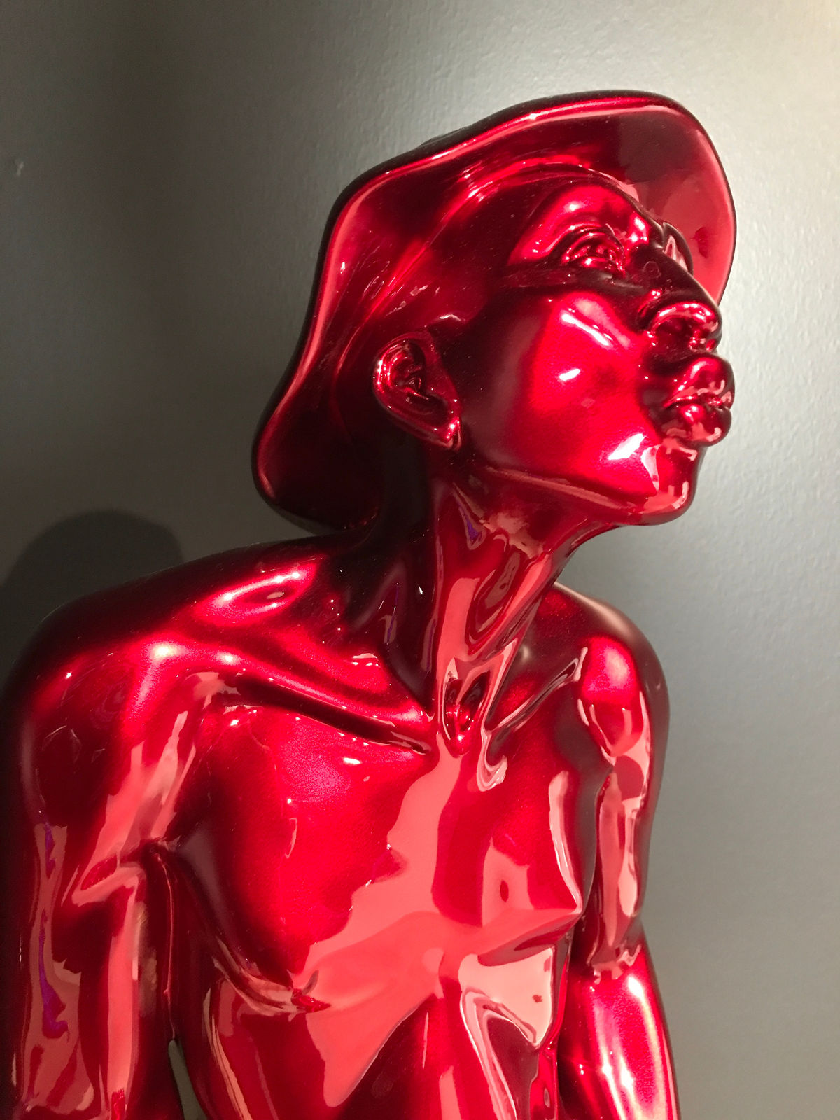 Idan Zareski, Le Siffleur 85cm Red/Silver, 2021