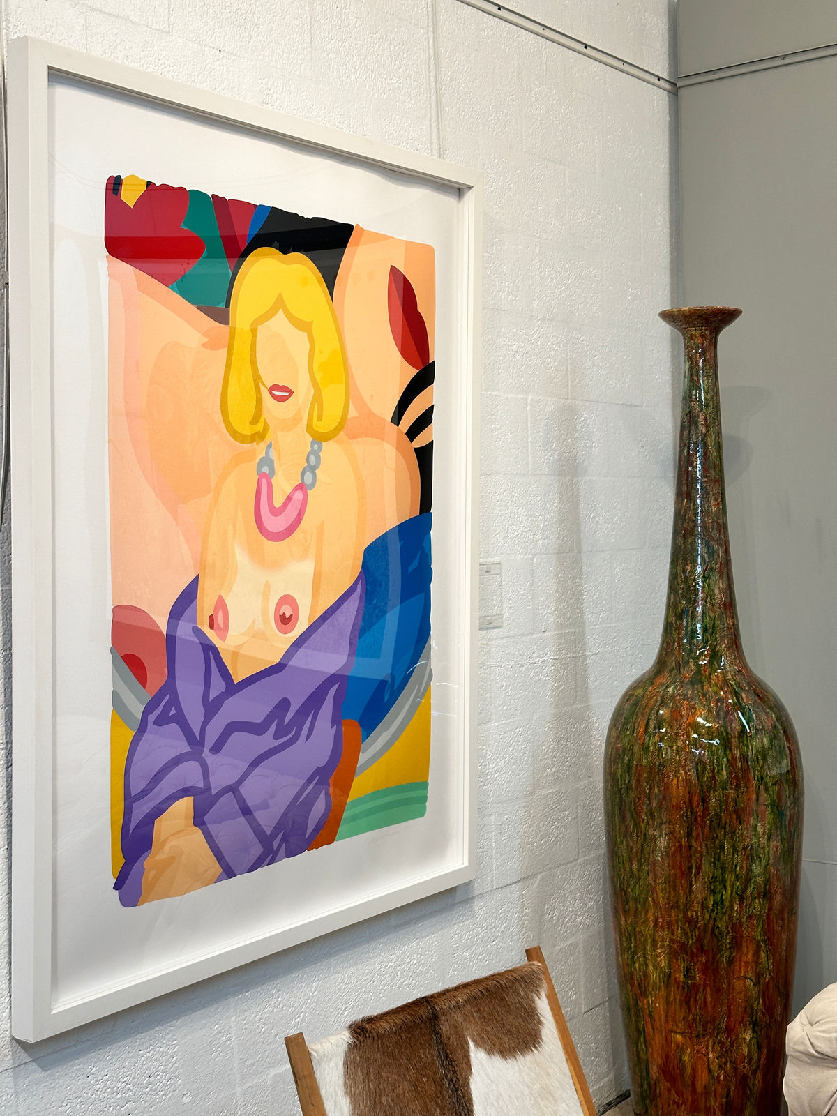 Tom Wesselmann, Claire Sitting With Robe Half Off (Vivienne), 1993