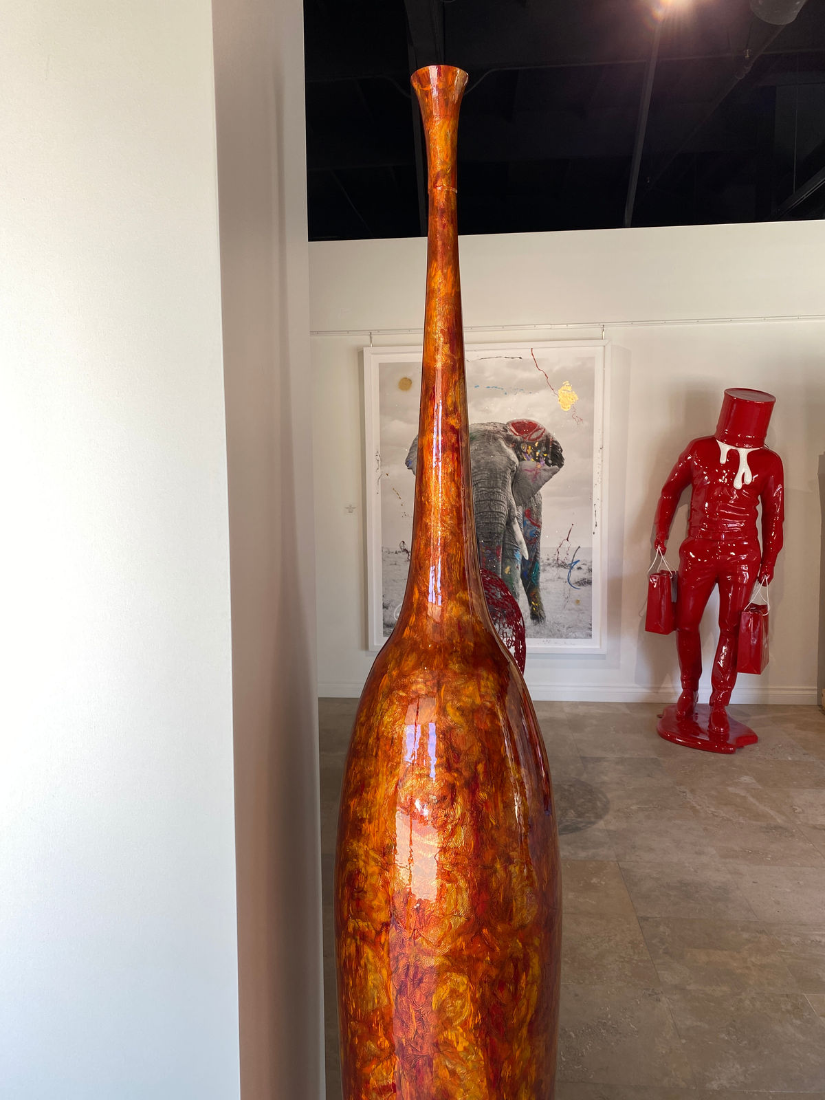 Tommy Zen, Flute Contemporaine Estrusque, Orange, 2016