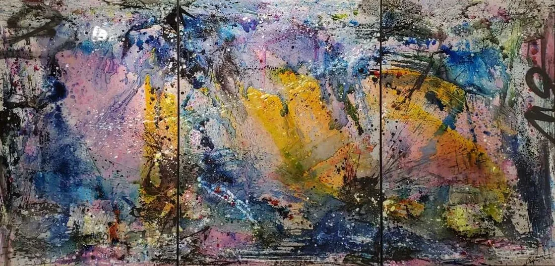 Cédric Bouteiller, Triptyque - Be Thankful, 2022